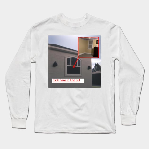 Click Here To Find Out - Internetcore Aesthetic Art Long Sleeve T-Shirt by Random Generic Shirts